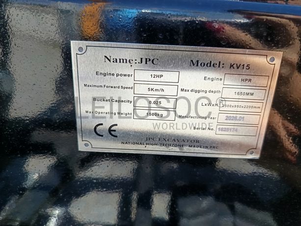 Mini Giratória JPC · Ano 2026