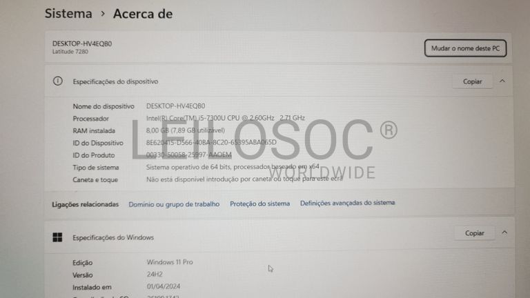 Computador portátil Dell Latitude E7280