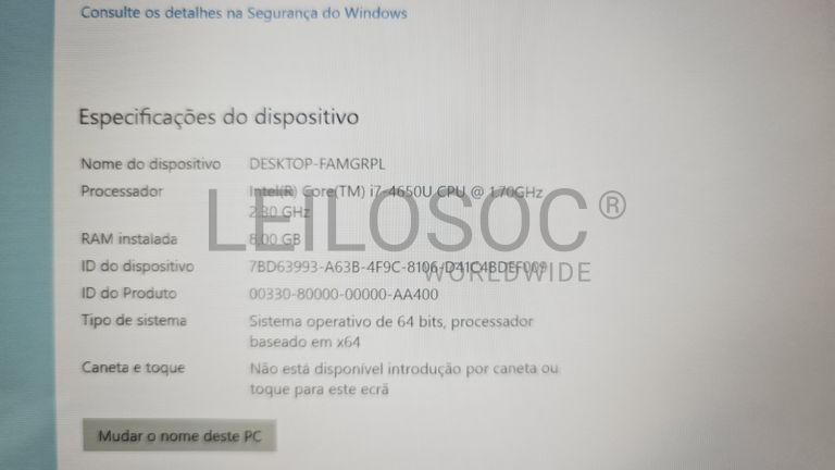 Computador portátil Microsoft Surface Pro 3