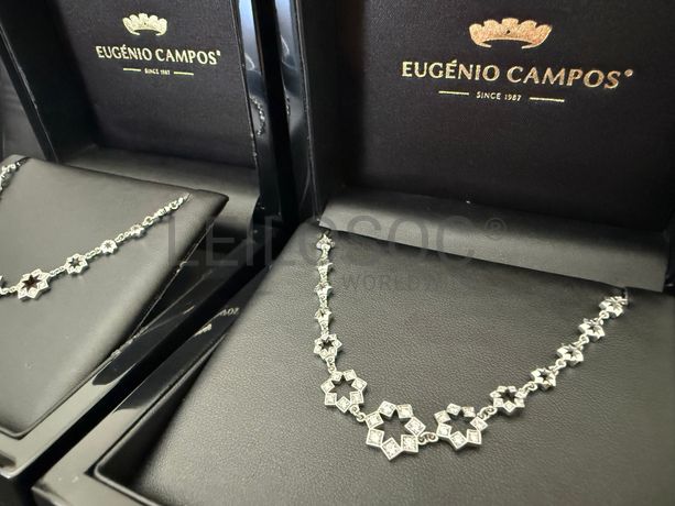 Colar "Estrela" · Ouro Branco 19.2k