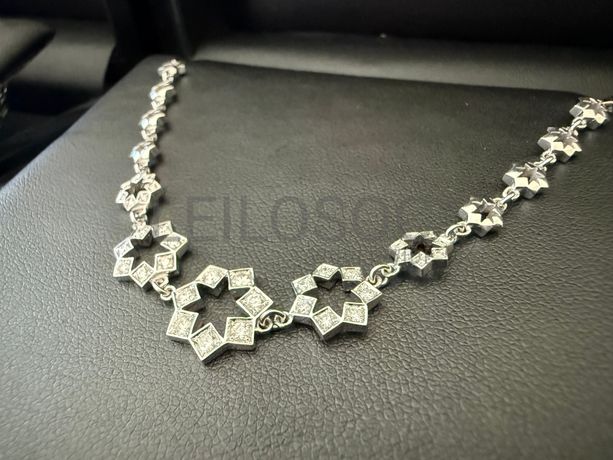 Colar "Estrela" · Ouro Branco 19.2k