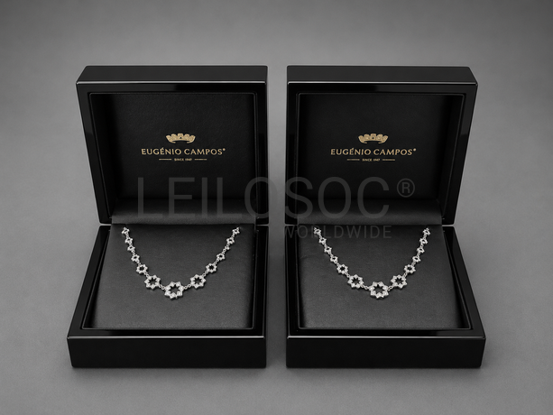 Colar "Estrela" · Ouro Branco 19.2k