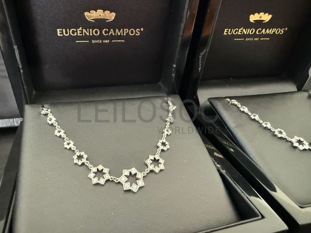 Colar "Estrela" · Ouro Branco 19.2k
