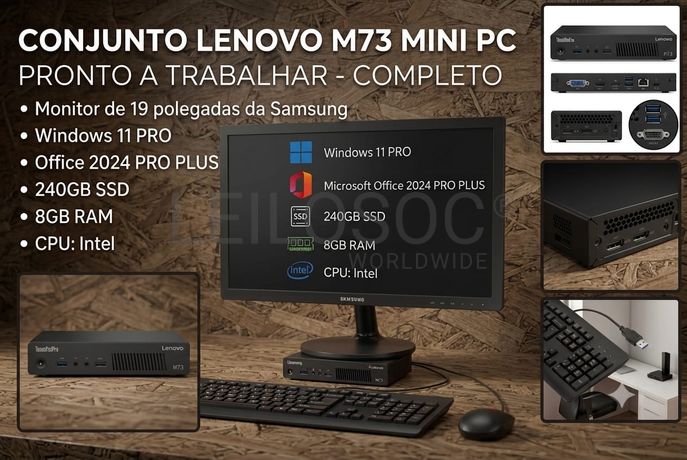 Fotografia de equipamento: Mini PC Lenovo ThinkCentre M73