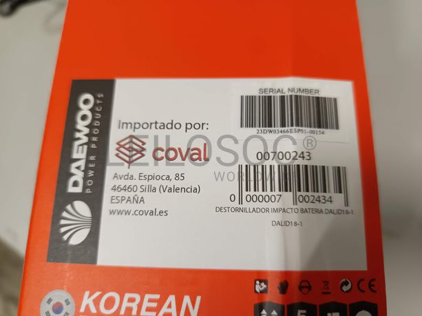 Aparafusadora de impacto Daewoo