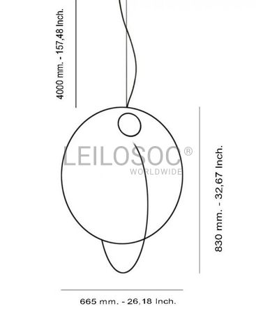 Fotografia 9 de 14: Candeeiro de Suspensão JanaTech 10342P/S E27 D655
