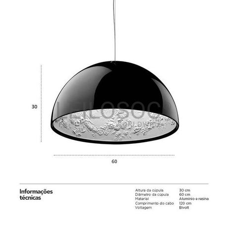 Fotografia de mobiliário: Candeeiro  de Suspensão JanaTech 8038L D900 PT