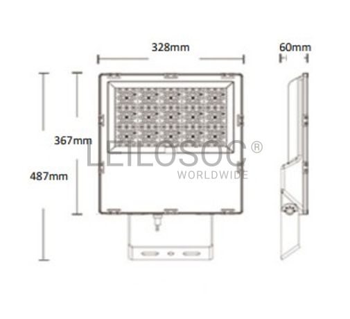 PROJETOR JanaTech 200W BT-MC200W-US 125lm IP65 PT