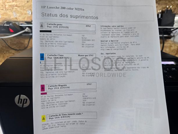 Impressora HP Color LaserJet Pro Color M251n