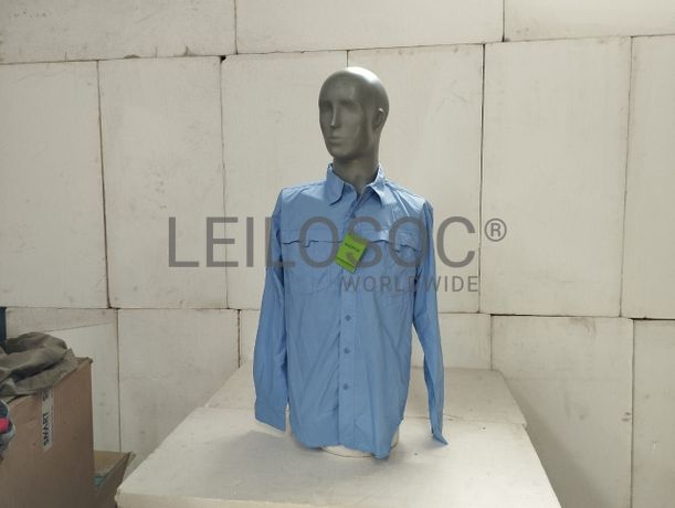 70 camisas de manga comprida U-Trail — azul, tamanho L