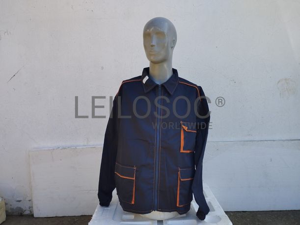 190 casacos Premier Workwear com fecho — azul-escuro, n.º 34 a 50