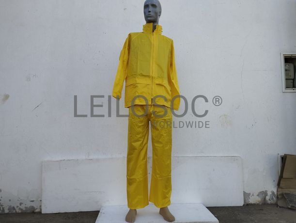 200 fatos de chuva Delta Plus — amarelo, ref. EN400, tamanho 2XL