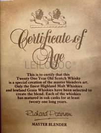Whisky 'Whyte & Mackay' - 21 Anos 
