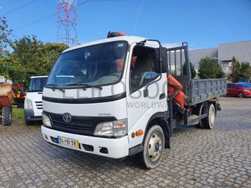 Toyota Dyna · Grua Palfinger · Tribasculante · Ano 2008 