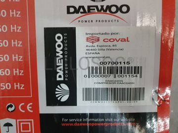 Compressor de ar comprimido Daewoo 24L