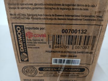 Guincho elétrico Daewoo 