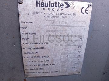 Plataforma Elevatória Haulotte · 2007