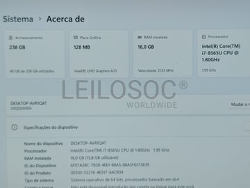 Portátil Lenovo THINKPAD Carbon G7