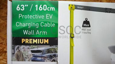 Braço Suporte Parede Para Cabo de Carregamento