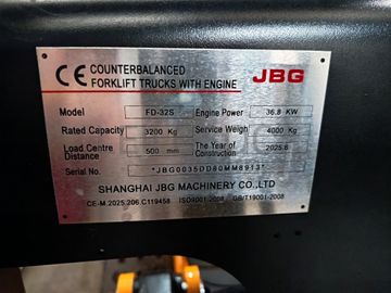 Empilhador JBG FD-32S · Ano 2025