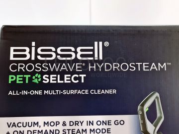Aspirador Vertical All-in-One Bissell Crosswave Hydrosteam Pet Select